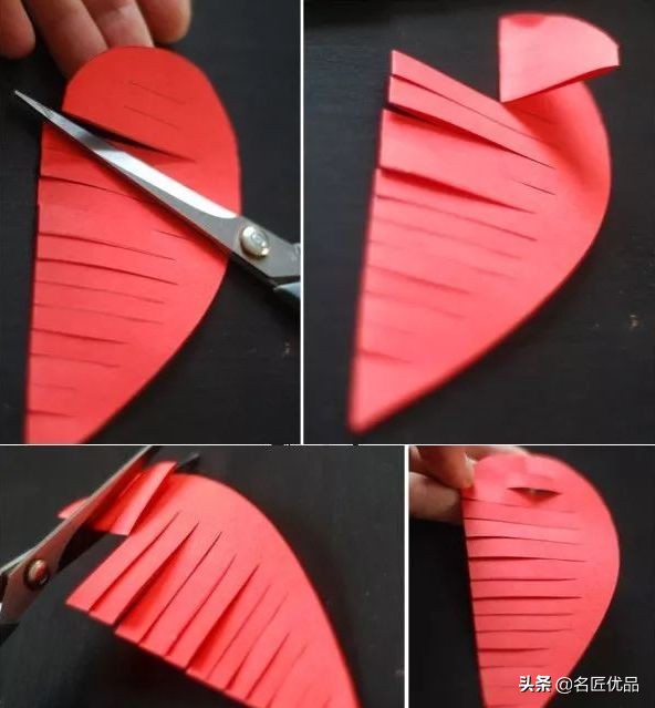 手工折心的制作方法,折一张纸手工大全