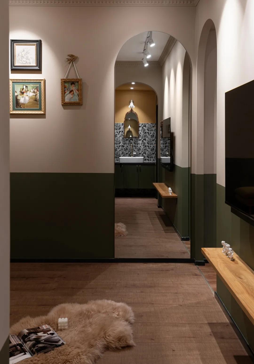 60㎡温暖精致复古风一人居,在小空间里,悦心而居