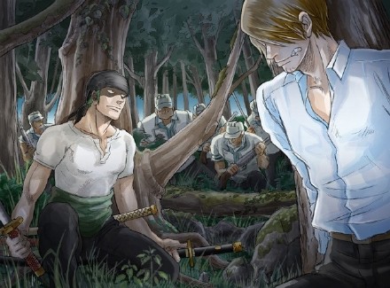 索隆和山治的情侣时刻,索隆和山治日常干架