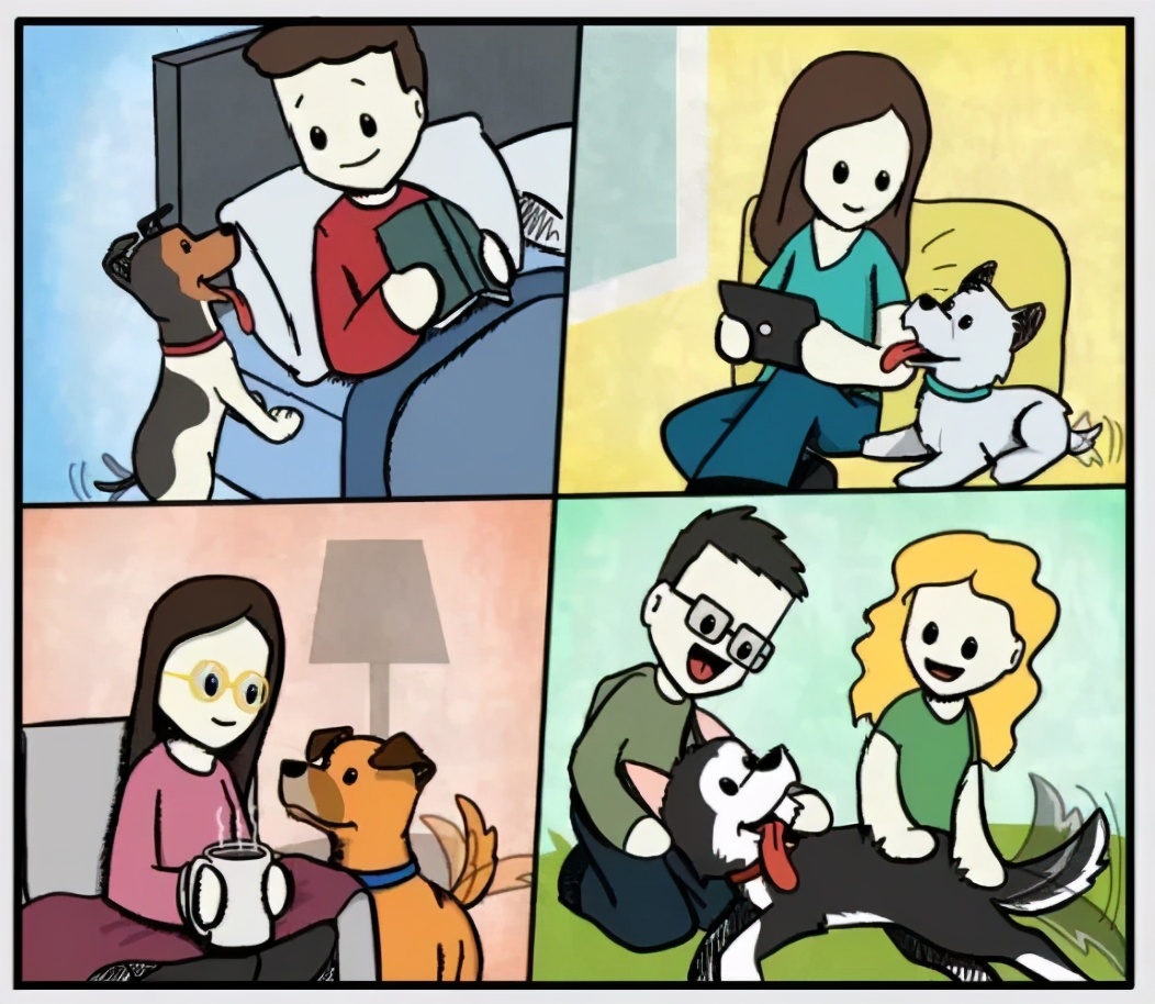 铲屎官和狗子的漫画,铲屎官和狗子们漫画