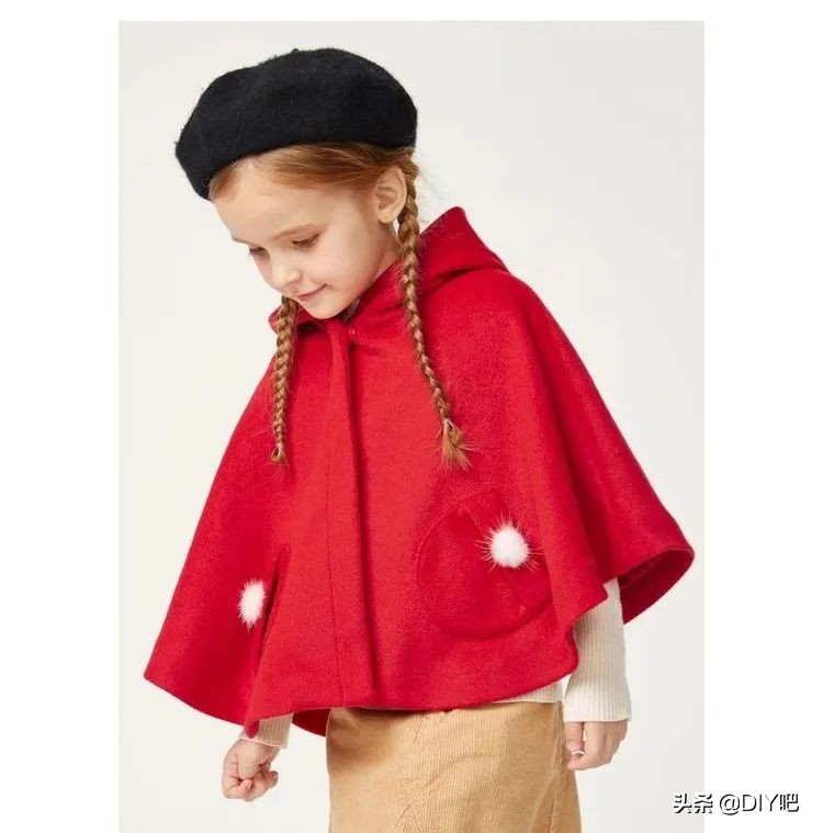 图纸丨三款儿童斗篷