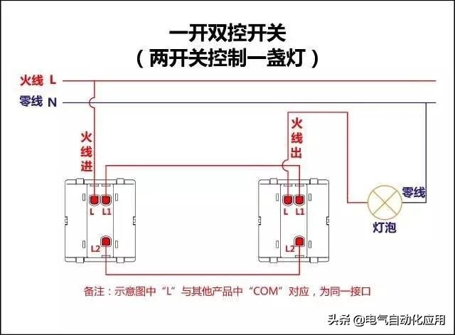 4个接线的点火开关接线视频,四开开关12个接线口怎么接线图解