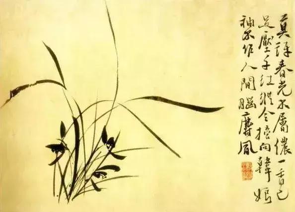 画兰名家作品,中国名家笔下的兰