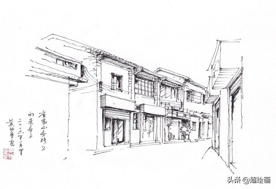 十大顶级钢笔画速写,钢笔速写100幅图片