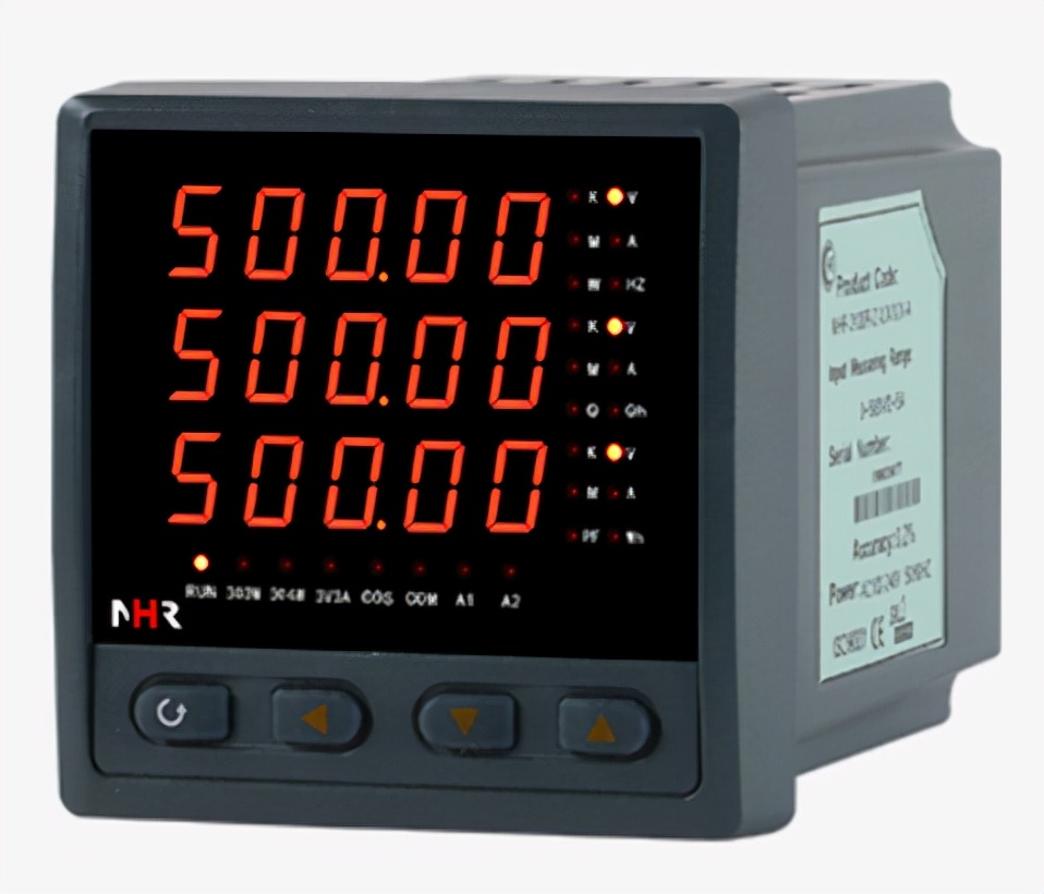 虹润nhr-3100c怎么设置功率因数,虹润nhr-3300