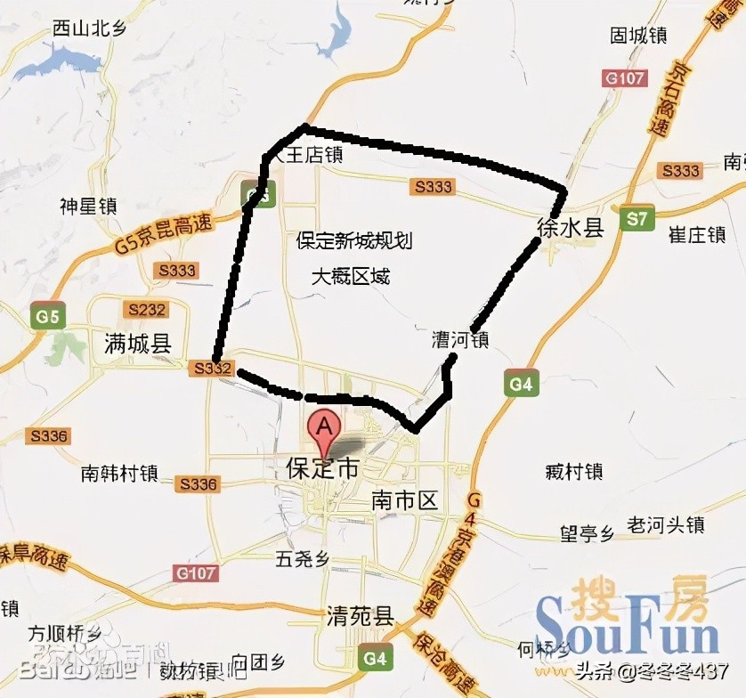 保定市低碳新城,保定2021-2035规划图北部低碳新城