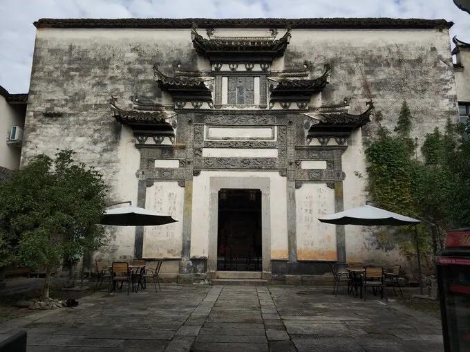 安徽宏村一幅水墨山水画,安徽宏村风景中国画