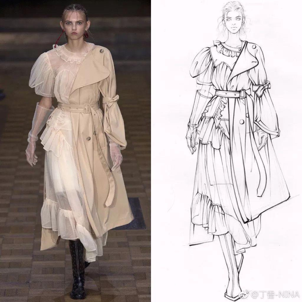 礼服怎么画好看仙气用彩铅,马克笔和彩铅裙子上色教程