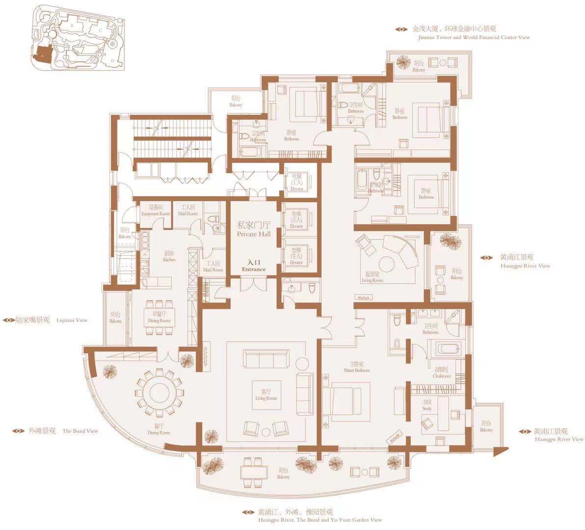 汤臣一品中国豪宅的天花板,和汤臣一品齐名的豪宅