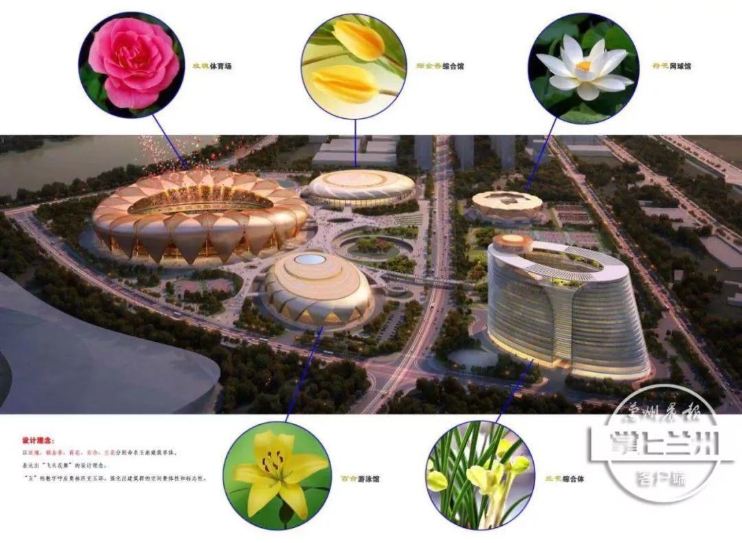 兰州奥体中心设计图,兰州奥体中心的场地规划