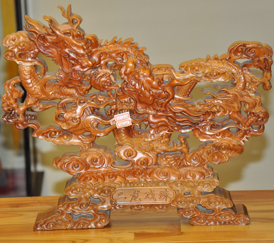 肥城桃木作品,肥城桃木花纹