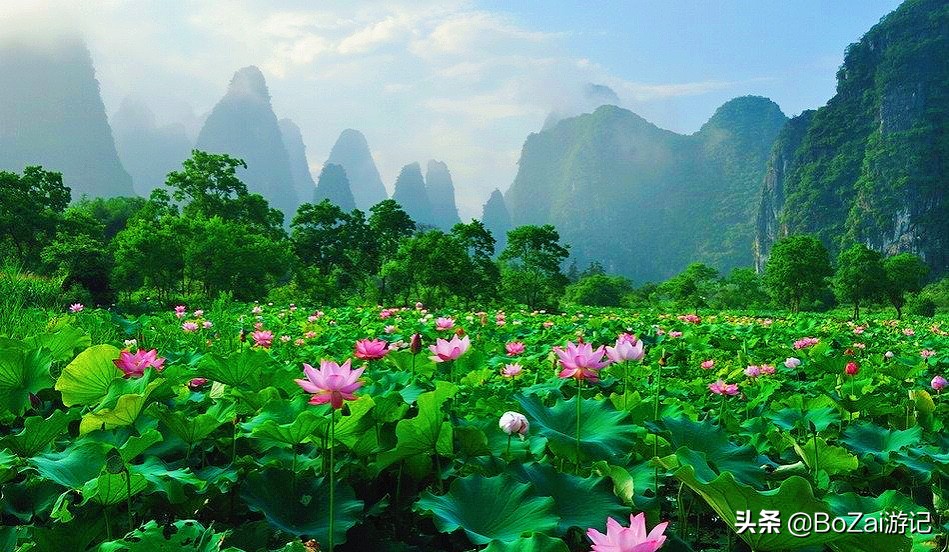 广西乡下田园最美风景图片,广西十大最美风景区