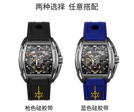 “中国芯”机械表上手，将指针设计成舰载机模样，氙气灯品味出众