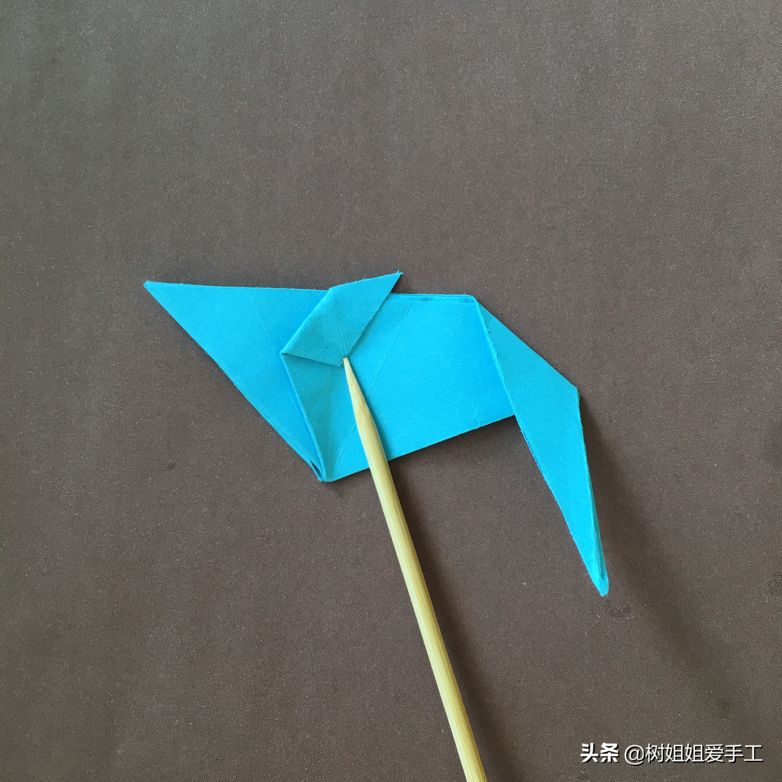 折小老鼠手工,纸做立体小老鼠