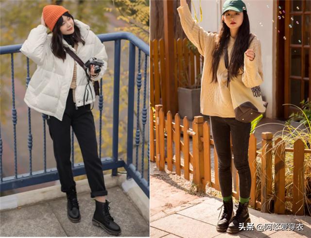 马丁靴相似,马丁靴搭配什么样的裤子比较好看