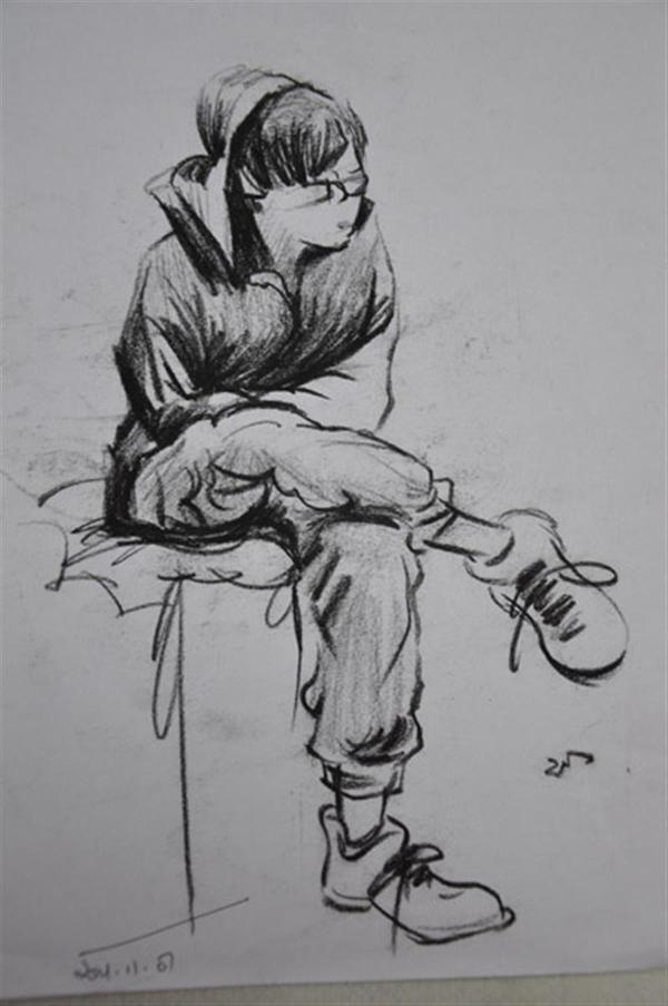 素描速写人物画入门教程,绘画素描入门教程速写