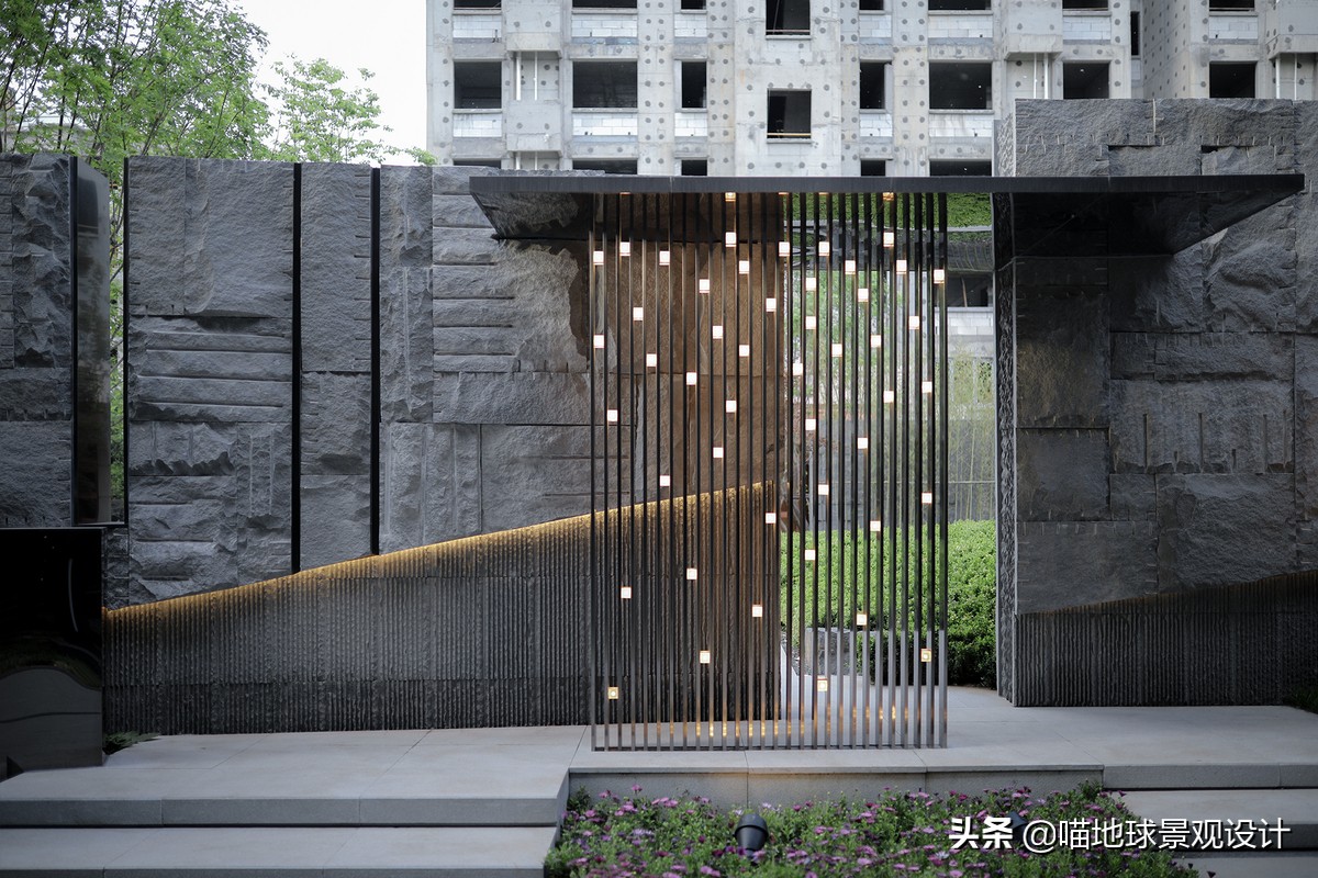 十个绝美别墅庭院墙设计,别墅边户庭院景观设计效果图