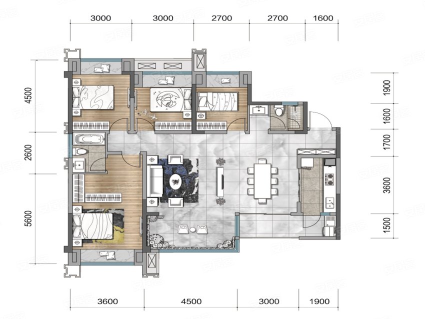 长沙龙湖春江天玺和龙湖春江天曜,龙湖春江天镜有没有商业