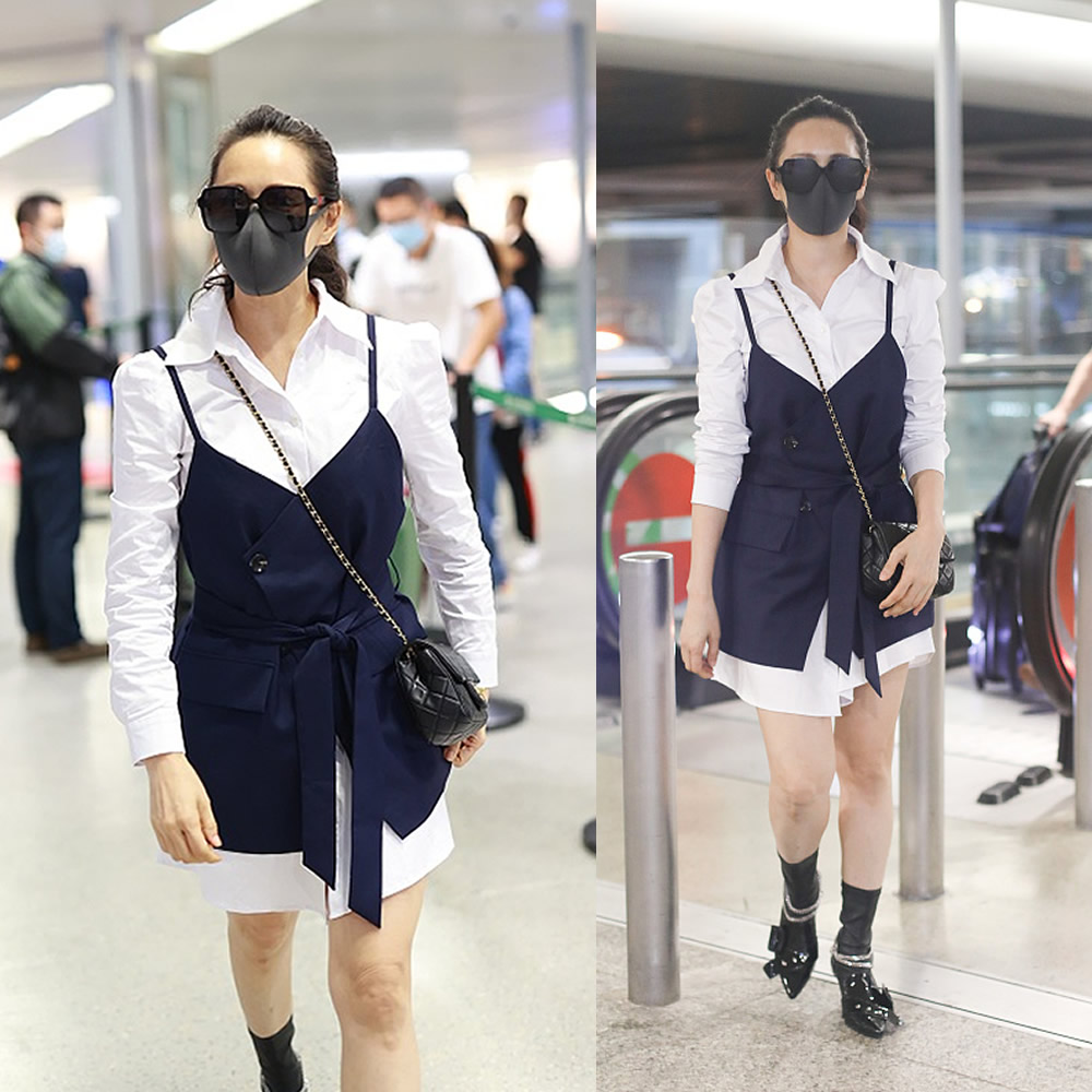 长款白衬衫咋穿美？沈梦辰张含韵伊能静都有心得，清爽时尚特别酷