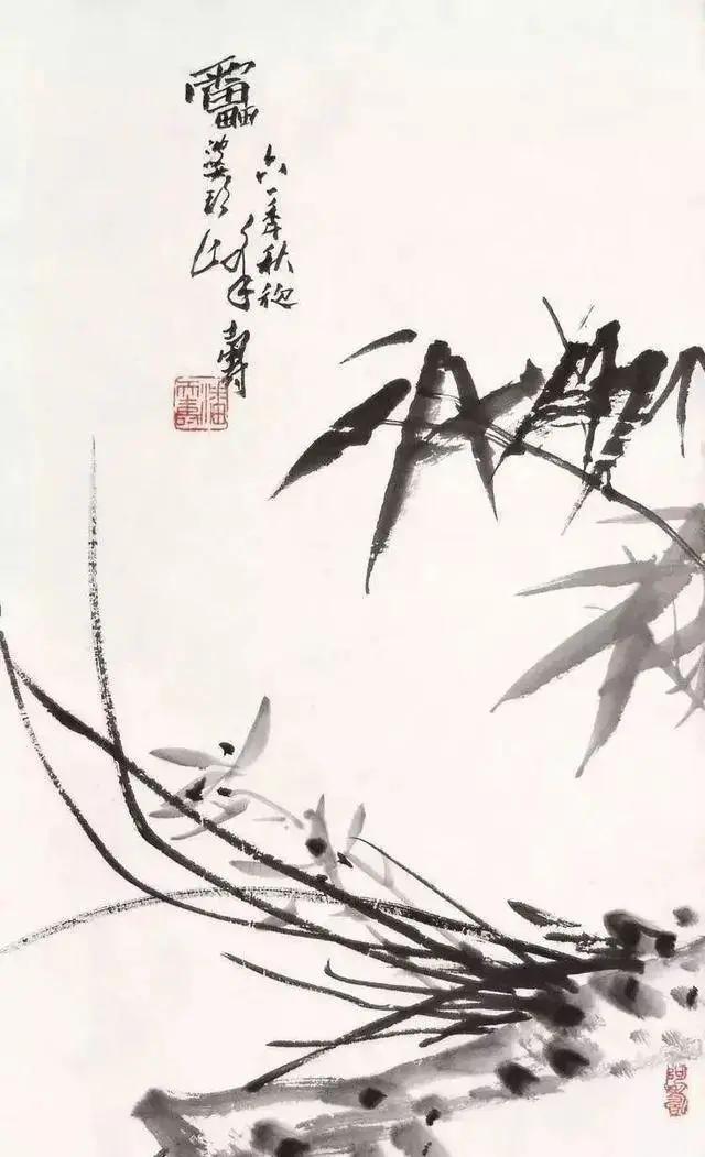 潘天寿兰草题画诗,日课潘天寿题画诗二首