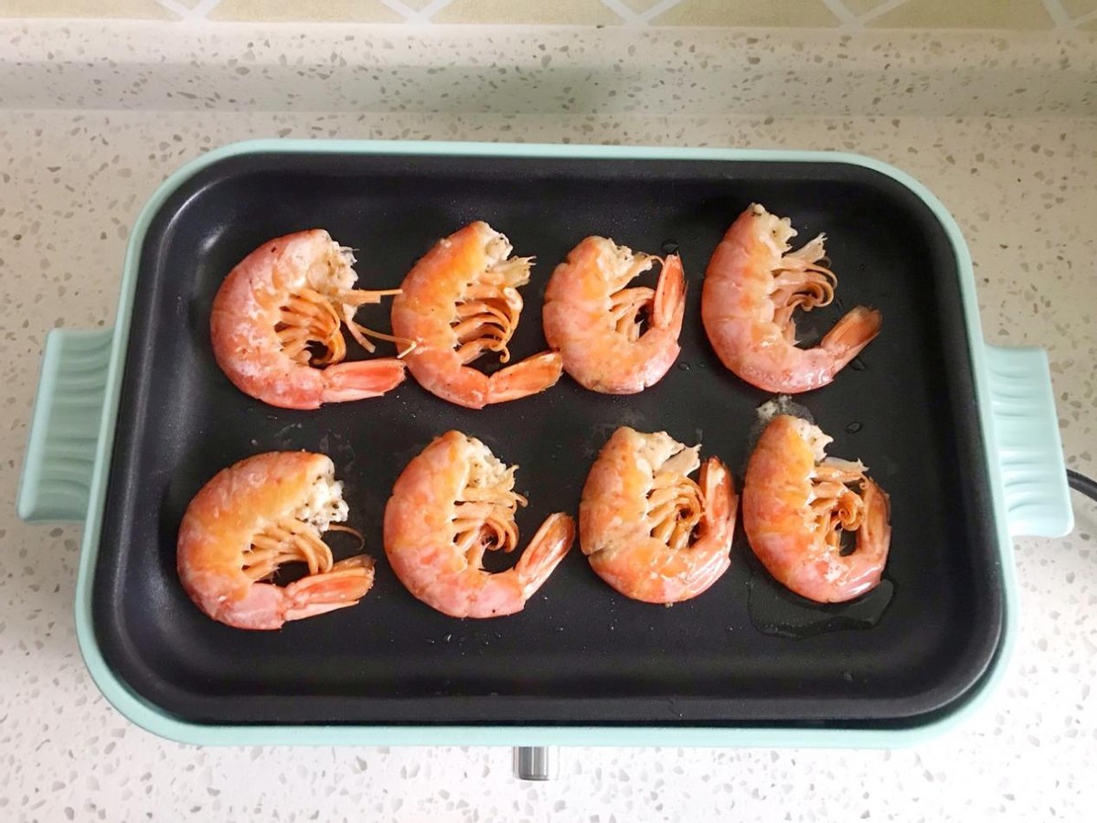 芝士焗阿根廷红虾煎锅做法,油焖阿根廷红虾味道鲜美鲜活制作