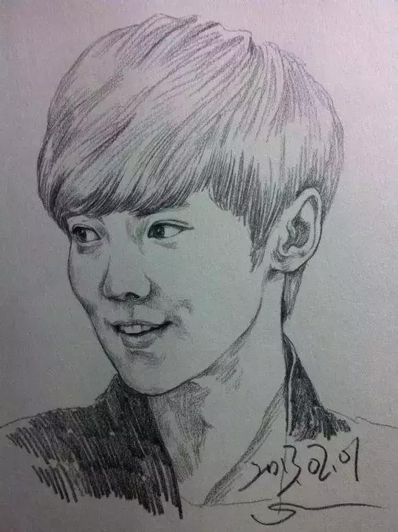 人物速写肖像画,速写是看一眼就能画出来的吗