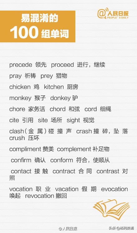 100组易混淆单词归纳一次帮你理清,拼音和英语混淆怎么办