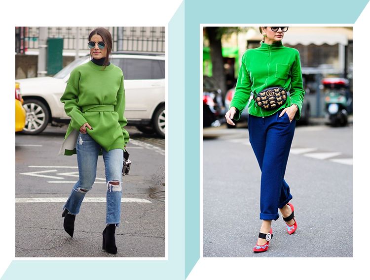 绿色怎么穿更优雅,第一次发现绿色可以穿得这么迷人