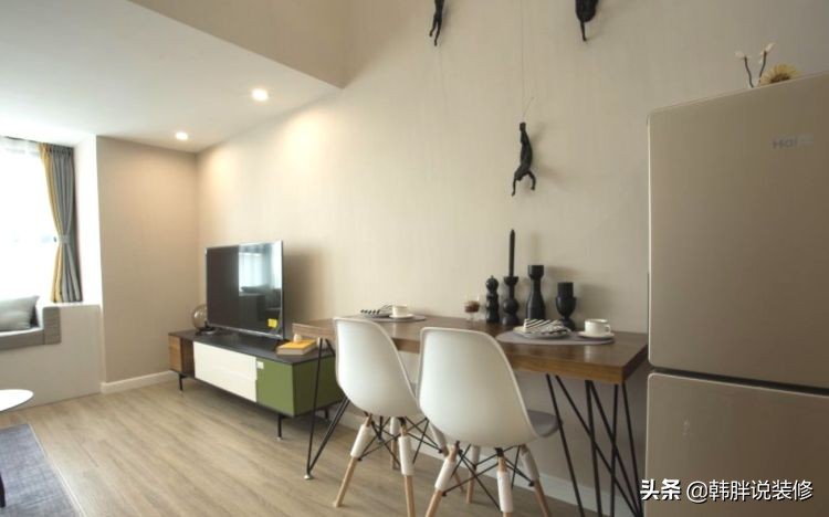 45平方挑高4米小复式公寓,45平米小公寓户型层高3.7米