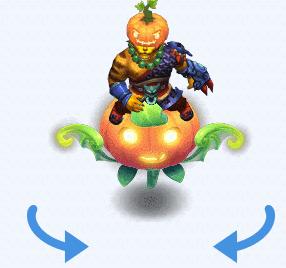 万圣节戴南瓜头,南瓜头和骷髅头万圣节