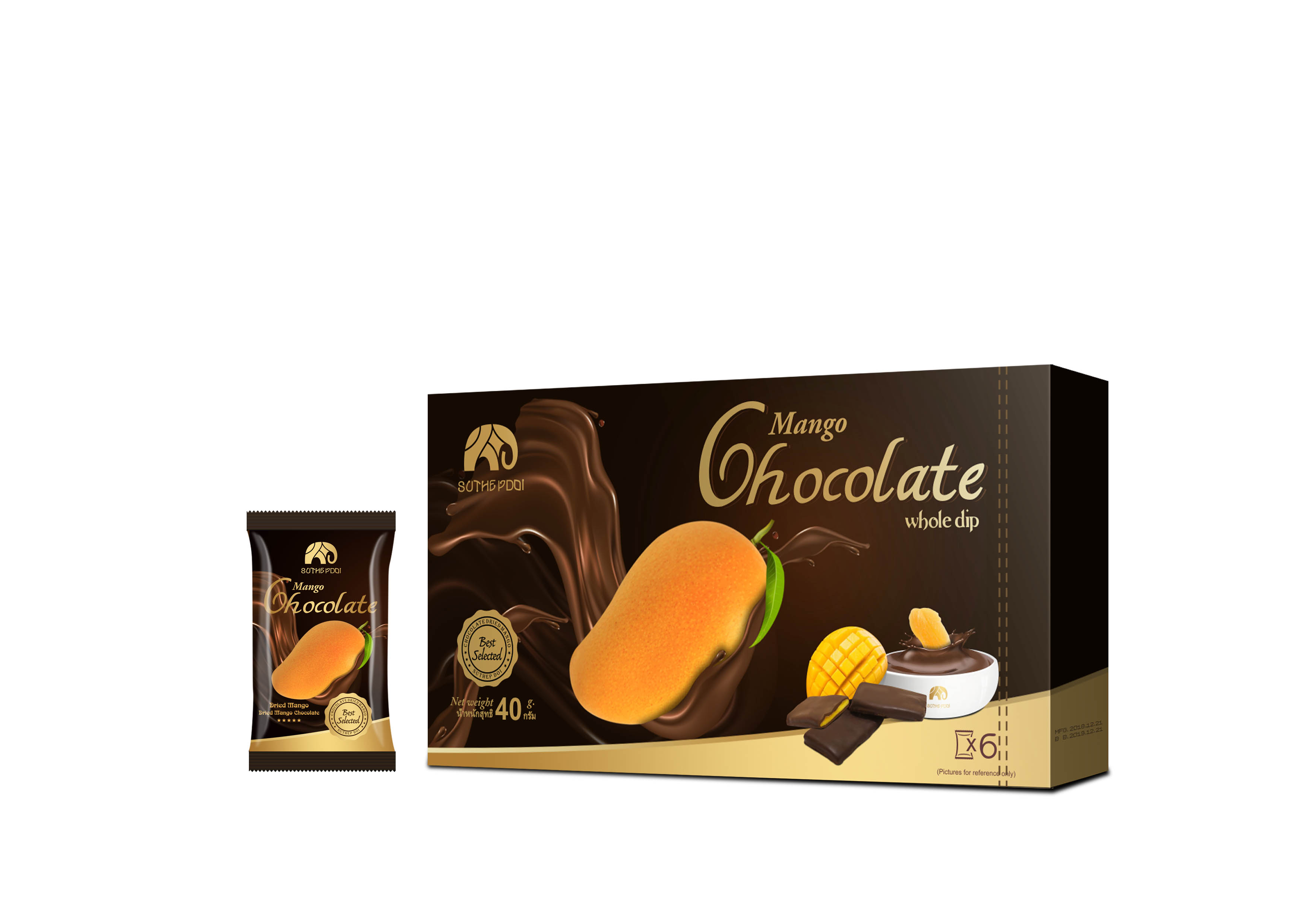 椰奶巧克力芒果干,巧克力酱芒果干