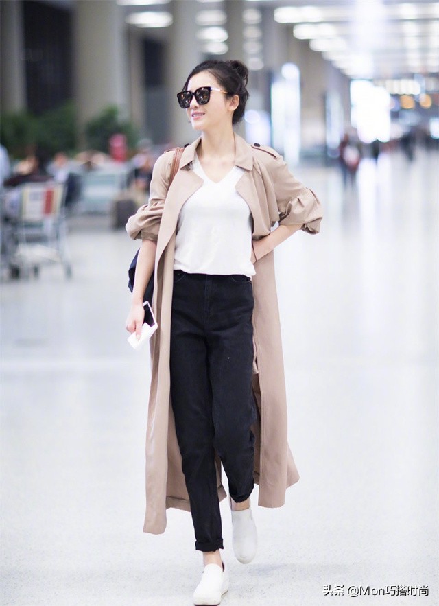 短风衣搭配烟管裤,风衣搭配烟管裤穿搭