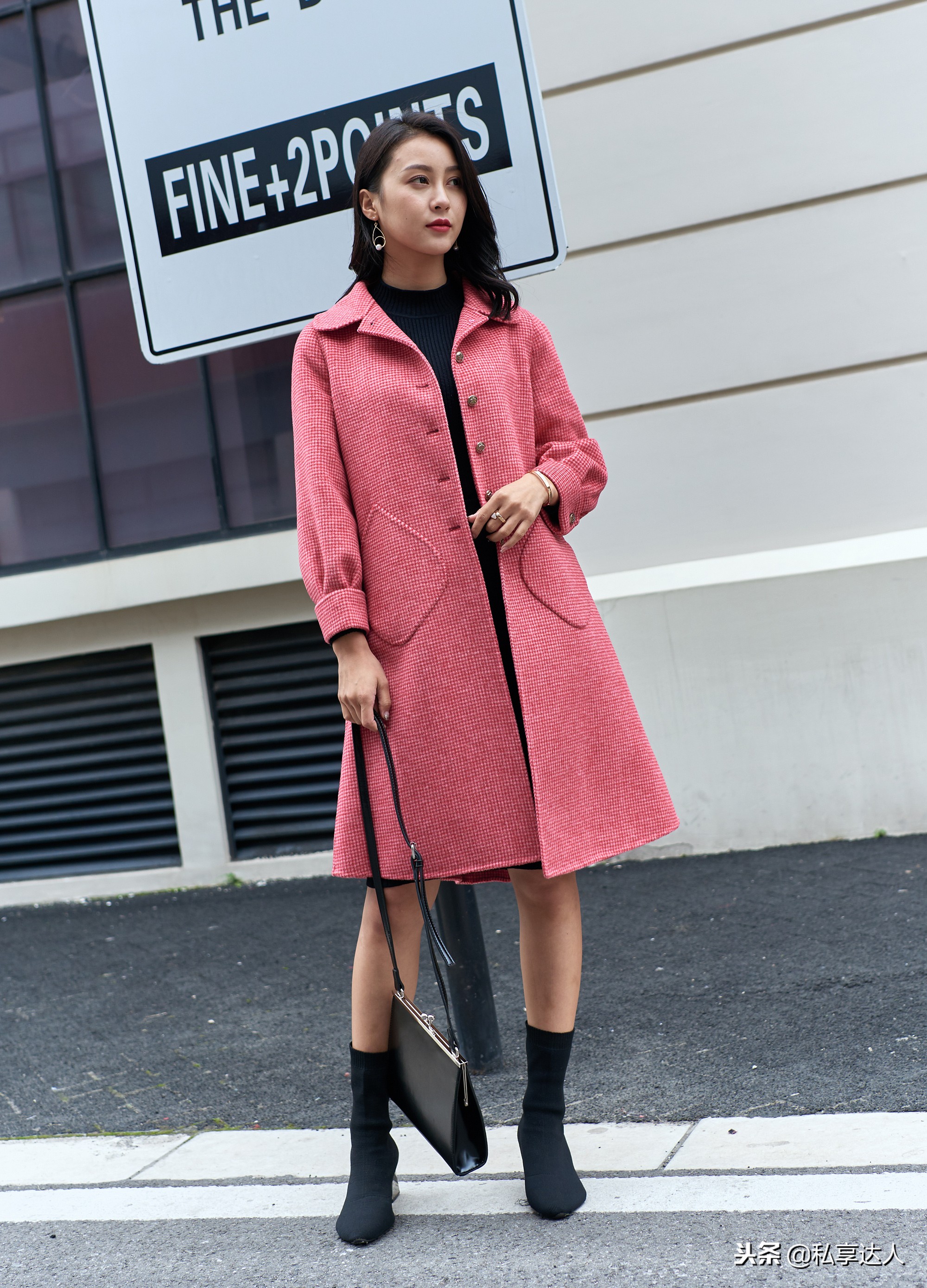 网红双面呢大衣短款韩版,时髦的双面呢大衣为什么这么贵