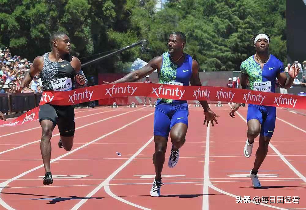 百米飞人谢震业夺金视频全程,加特林9秒76破世界纪录