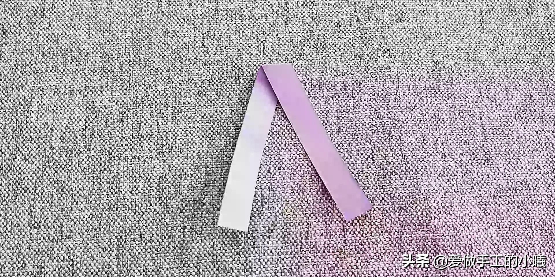 儿童折纸简单手工幼儿园蝴蝶结,蝴蝶结手工折纸超简单正方形纸