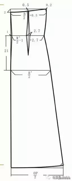 女装连衣裙服装制版,高腰褶皱a字吊带连衣裙女装