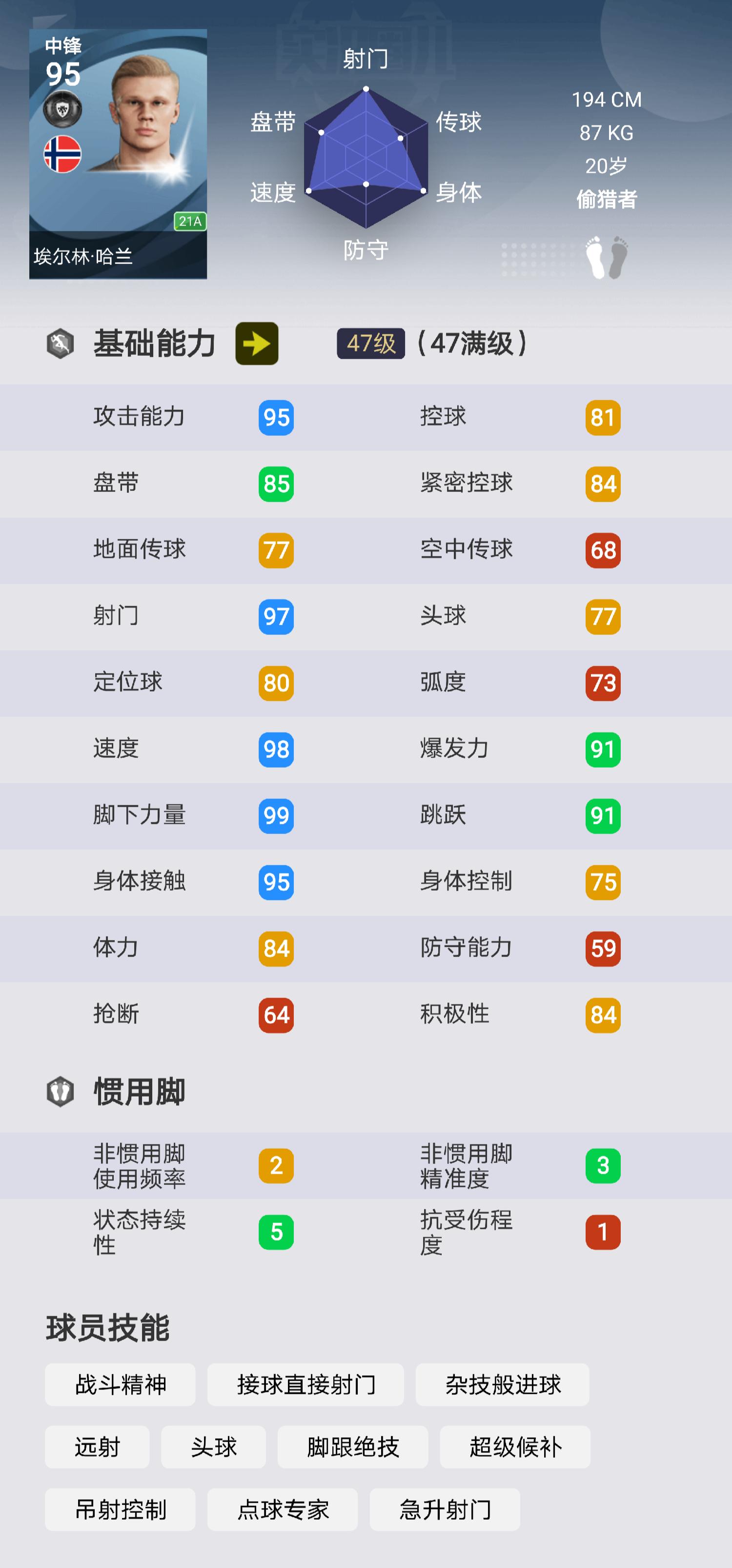 实况足球手游普黑中锋排名,实况足球2024中锋排行前10