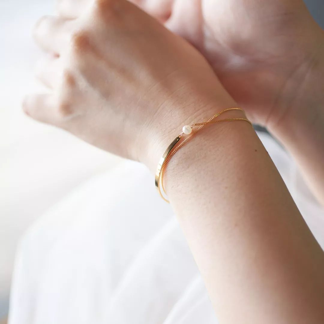 复古金重工项链,复古金项链配纯金吊坠