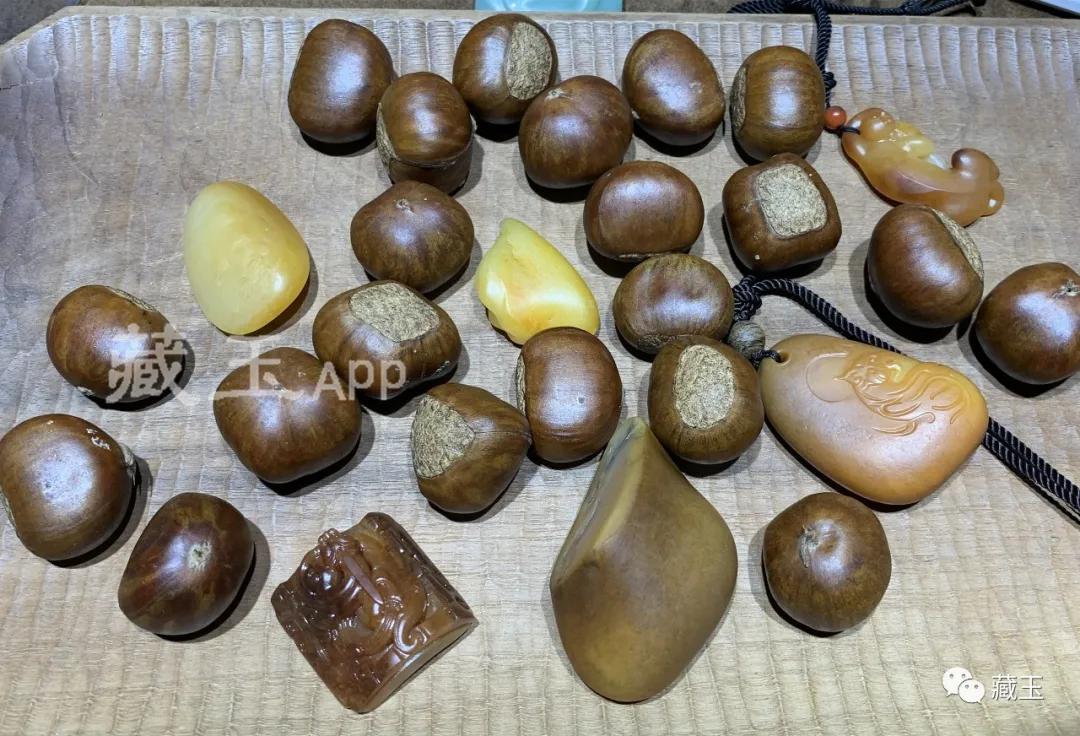 栗子黄玉和鸡油黄有什么区别,和田玉沁料