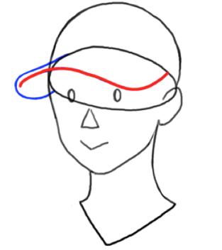 画帽子教程鸭嘴帽,DIY棒球帽怎么画最简单