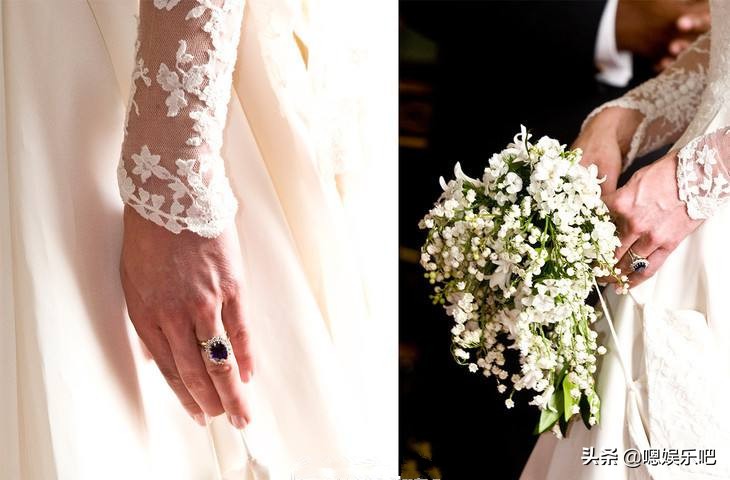 英国王室婚戒一览表,梅根戴的蓝宝石和凯特戴的蓝宝石