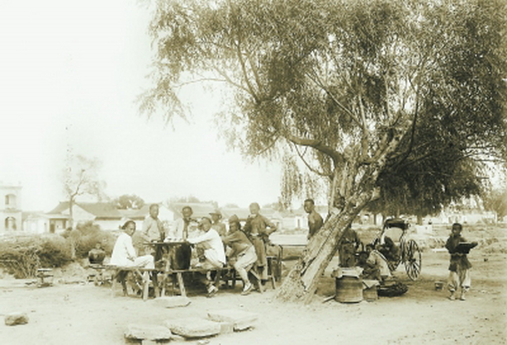 老北京夏天避暑,北京避暑老照片