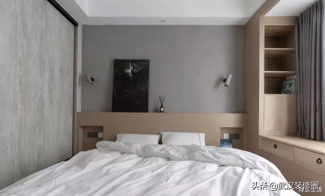 卧室太小放不下床,卧室太小床头柜效果图