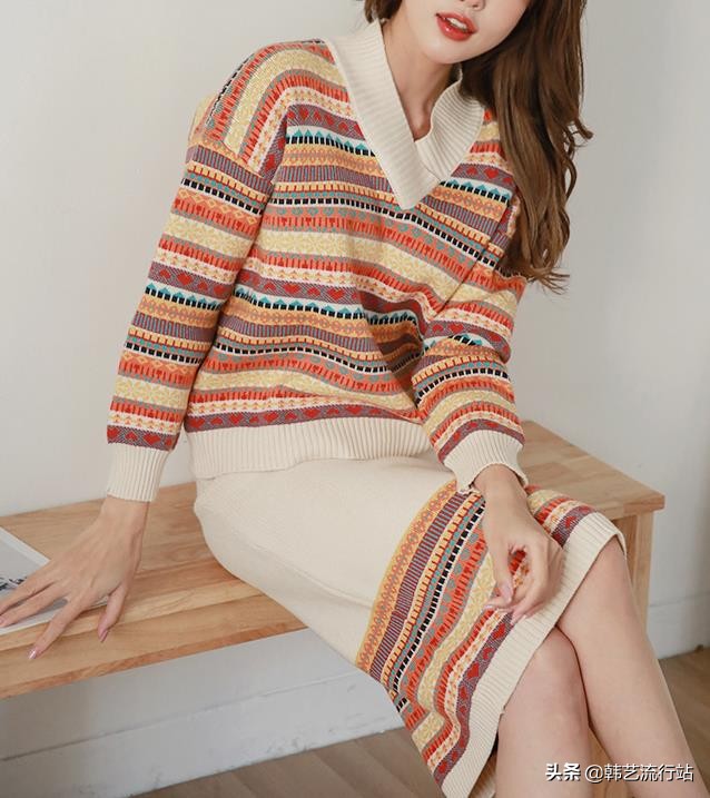2020新春韩国毛衣款式第一波发布，一起分享编织主流最新流行趋势