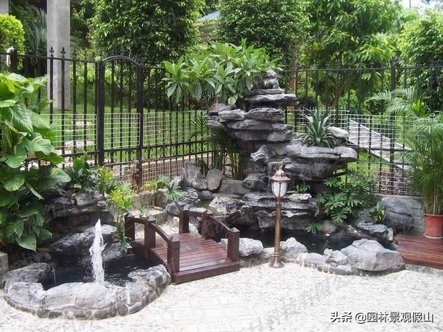 泡沫假山鱼池制作方法,假山流水喷泉鱼池制作