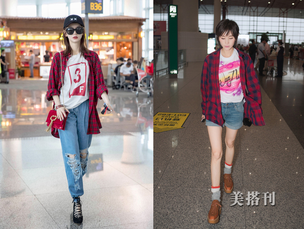 今年流行这款格子衬衫时尚又减龄,春季衬衫合集怎么穿都超有气质