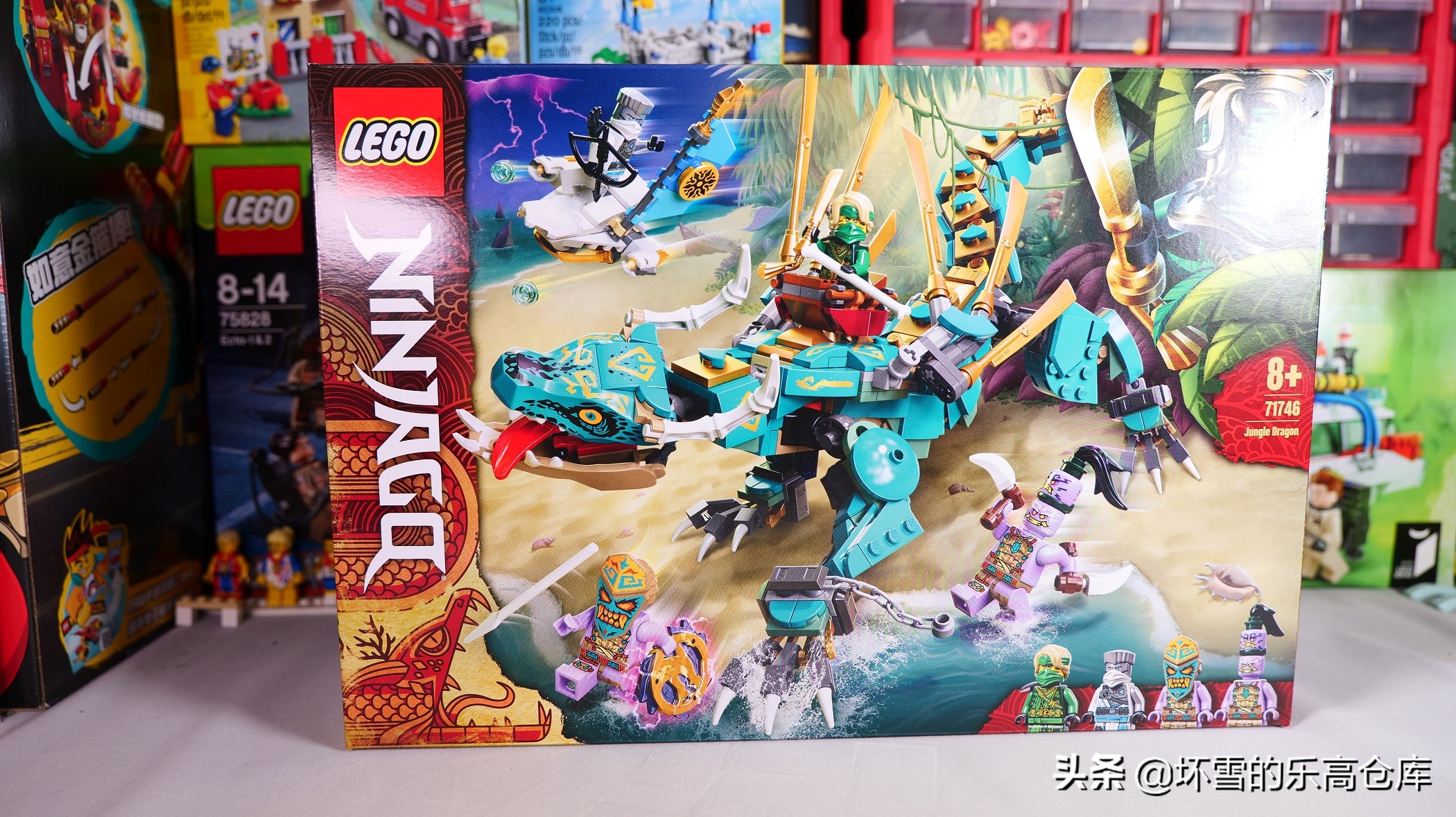 坏雪的乐高仓库拼t72主战坦克,乐高幻影忍者坏雪的乐高仓库开箱