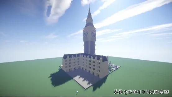 大神把大本钟被“偷”进《我的世界》游戏还原英国国宝真假难辨