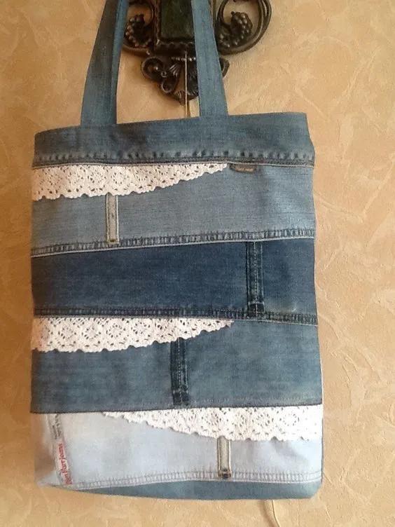 牛仔裤旧了千万别扔,牛仔裤不要扔diy牛仔包颜值很高