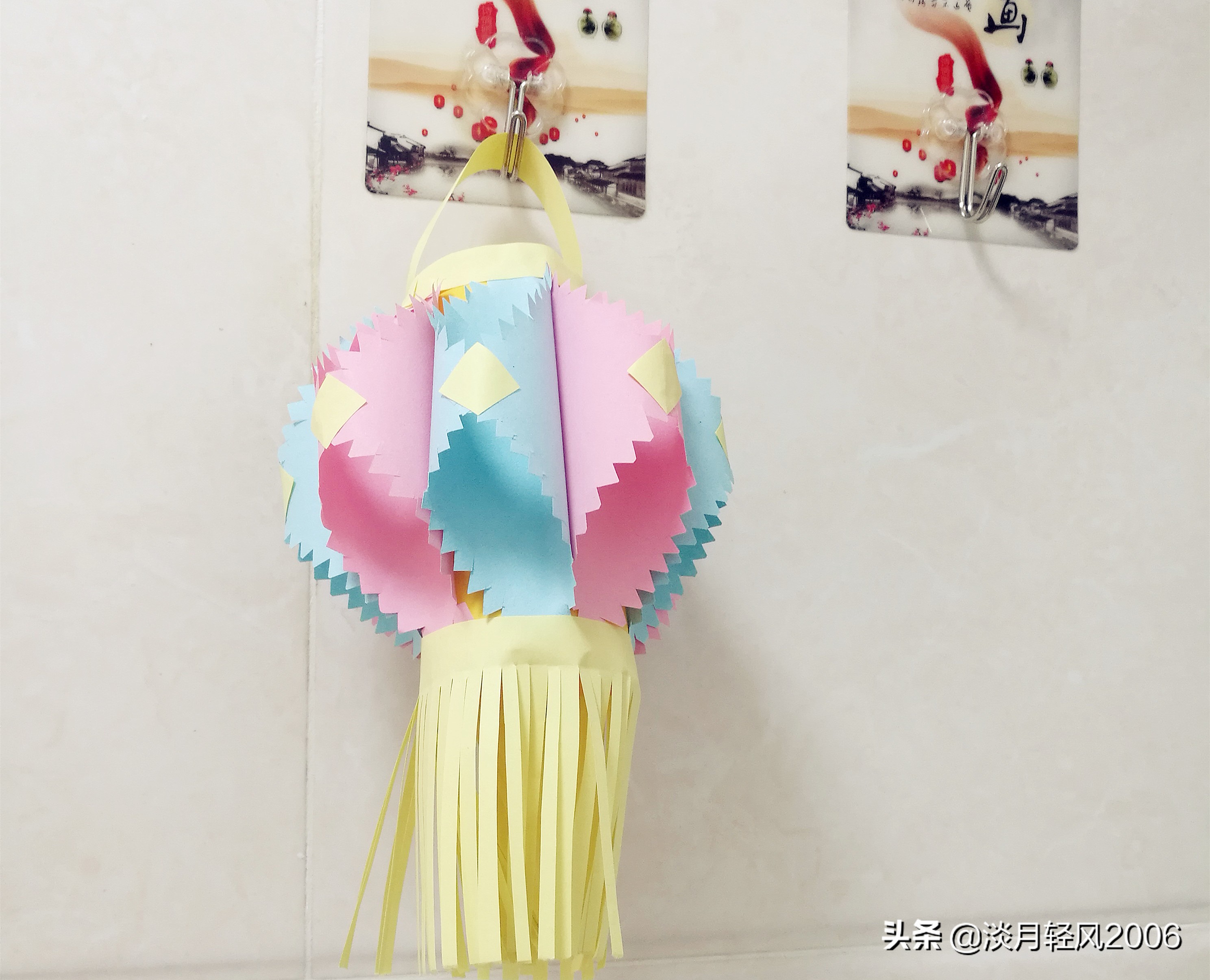 做元宵节花灯手工简单漂亮卡纸,用卡纸做元宵花灯手工简单